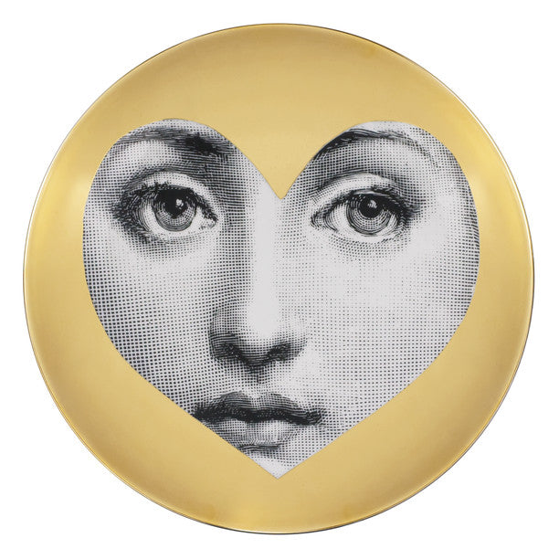Fornasetti plate gold leaf #96