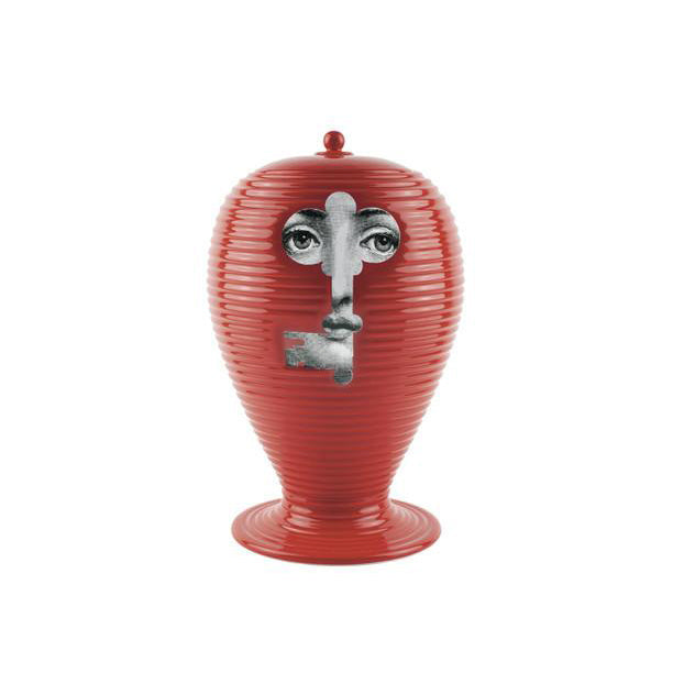 Fornasetti Rigato Serratura Vase