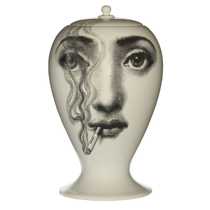 Fornasetti - Smoking lidded vase small