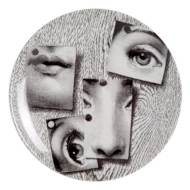 Fornasetti gold leaf plate #112