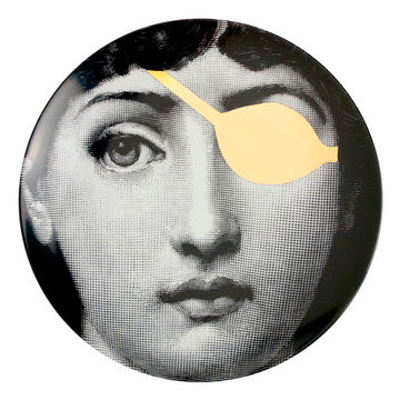 Fornasetti plate gold leaf #362