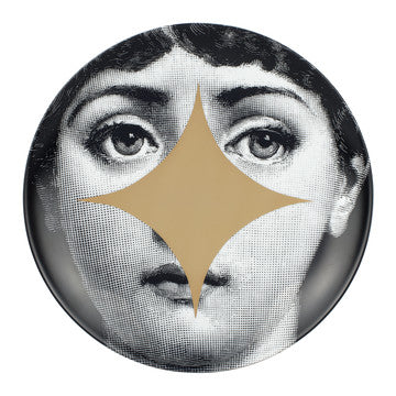 Fornasetti plate gold leaf #32