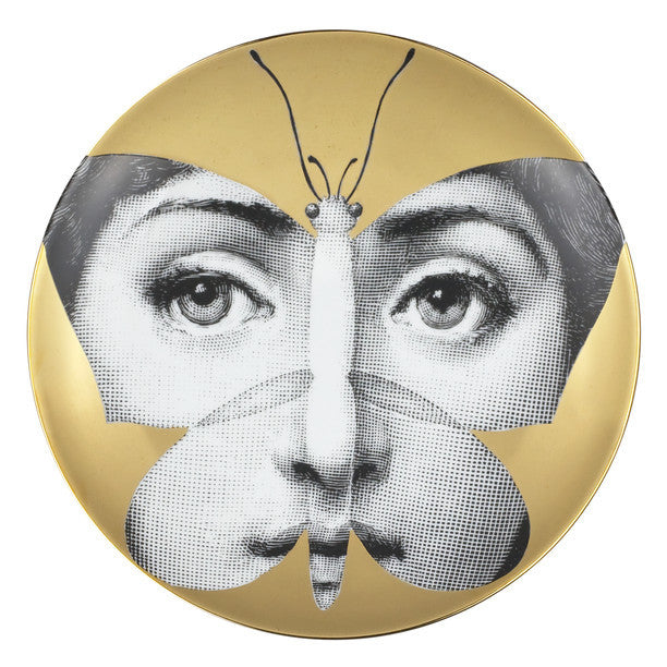 Fornasetti plate gold leaf #96