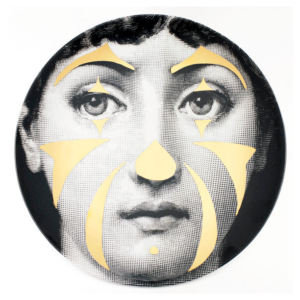 Fornasetti plate gold leaf #122
