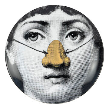 Fornasetti plate gold leaf #140