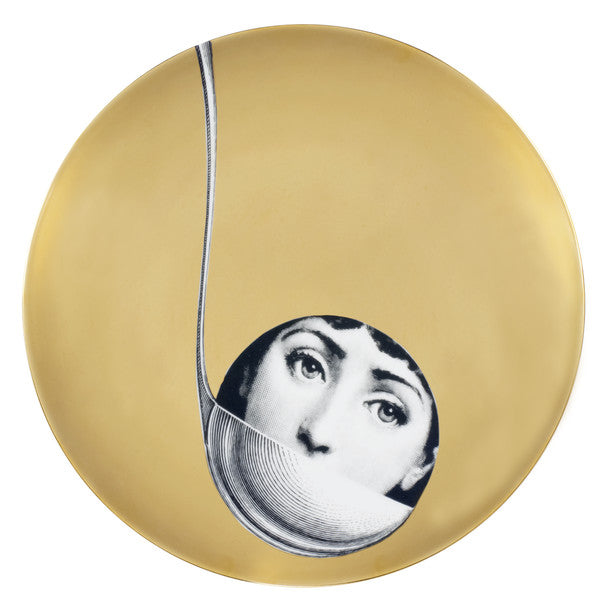 Fornasetti gold leaf plate #162