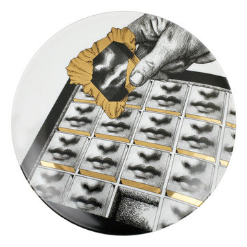 Fornasetti plate gold leaf #32