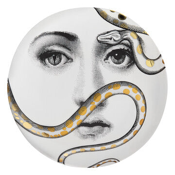 Fornasetti plate gold leaf #160