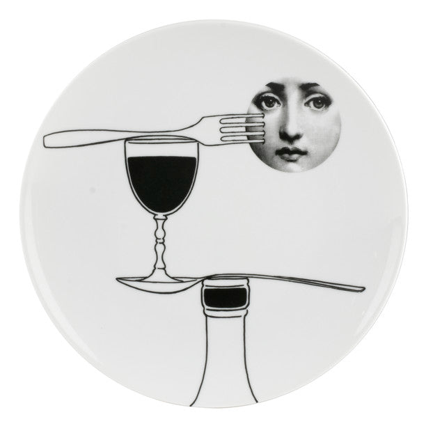Fornasetti gold leaf plate #112