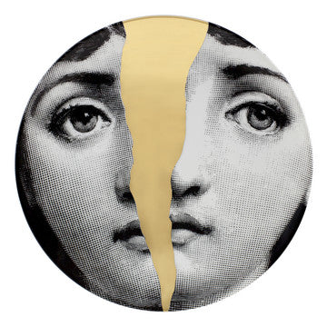 Fornasetti plate gold leaf #10