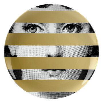Fornasetti plate gold leaf #140