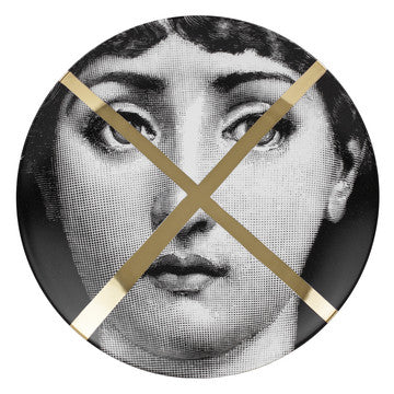 Fornasetti gold leaf plate #30