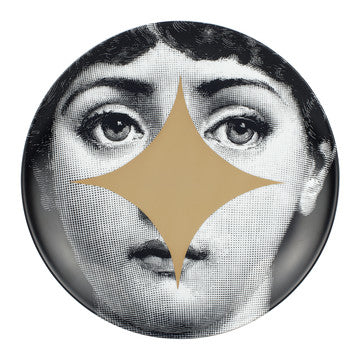 Fornasetti plate gold leaf #42