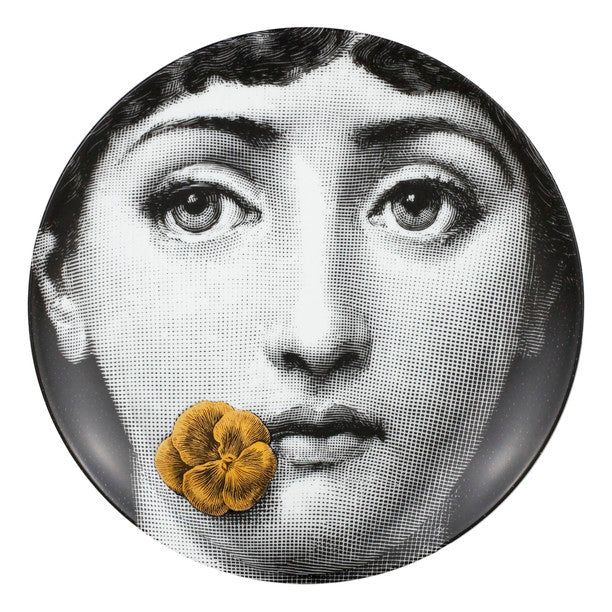 Fornasetti gold leaf plate #112