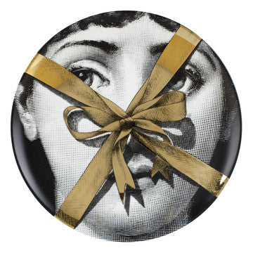 Fornasetti plate gold leaf #171