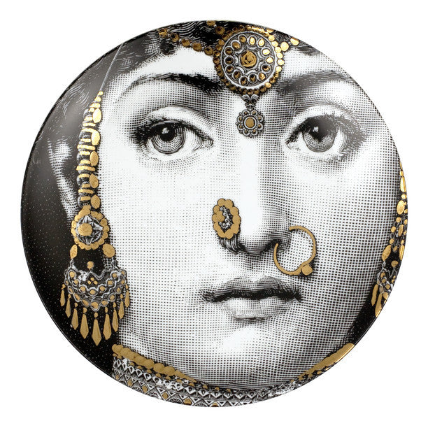 Fornasetti plate gold leaf #228