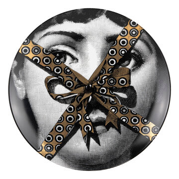 Fornasetti gold leaf plate #379