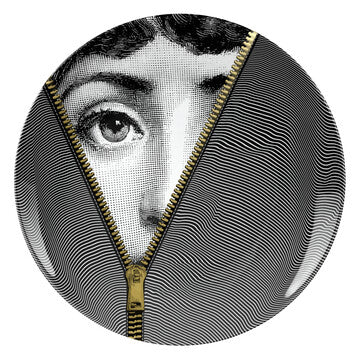 Fornasetti gold leaf plate #401
